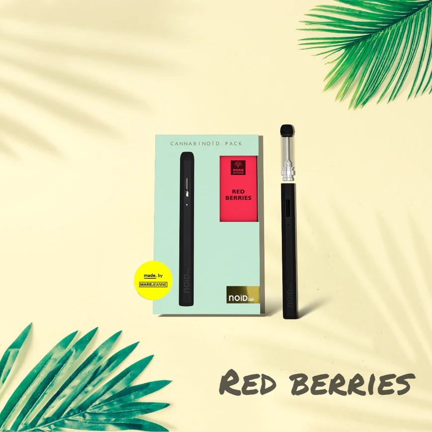 Red Berries Bliss : Pack Vape Pen noïd.lab CBD et E-liquide 10ml - Marie Jeanne