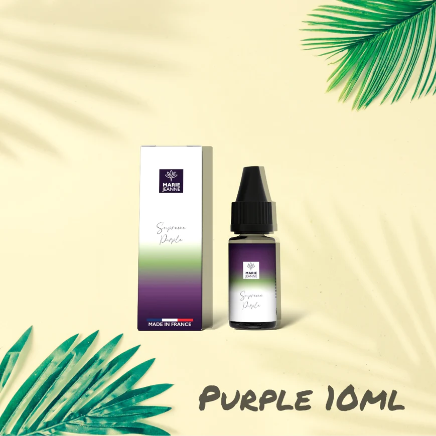 E-Liquide CBD Supreme Purple par Marie Jeanne - Concentration de 100mg - Format 10ml