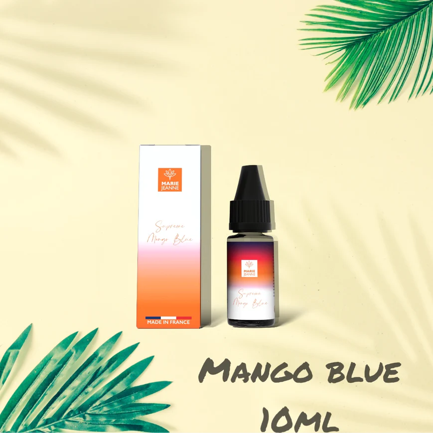 Découvrez la Fusion de Saveurs avec Supreme Mango Blue par Marie Jeanne - E-Liquide CBD 100mg - 10ml